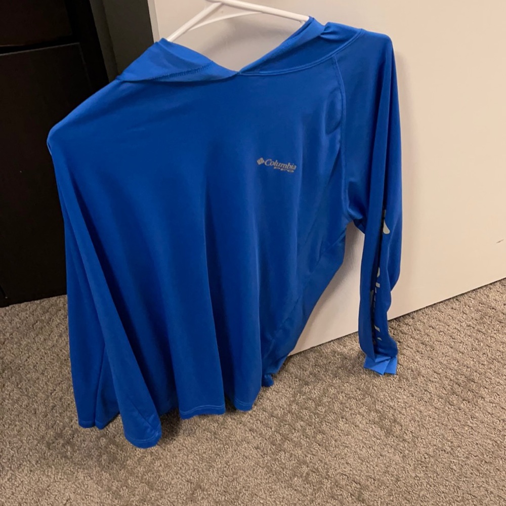 Columbia Dri-Fit Shirt Hoodie (Blue)